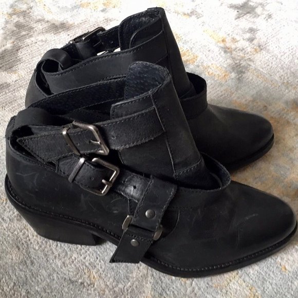 Topshop Cut Out Western Boots 7 /37 - Picture 2 of 8